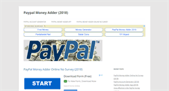 Desktop Screenshot of paypalmoneyadder.net