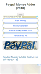 Mobile Screenshot of paypalmoneyadder.net