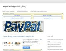 Tablet Screenshot of paypalmoneyadder.net